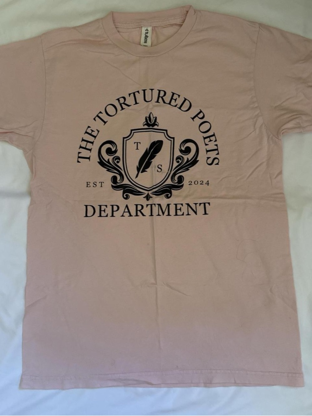 Taylor Swift The Tortured Poets Department TTPD Tulle Pink Crewneck Graphic Tee